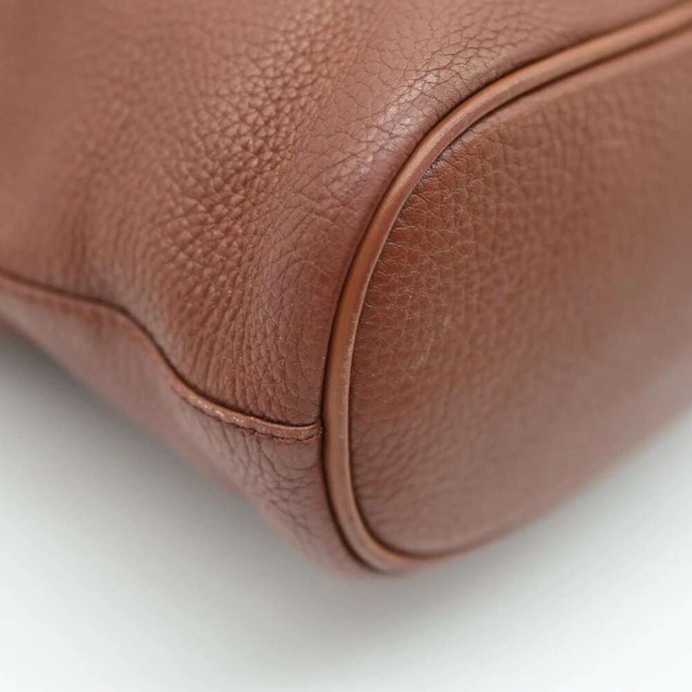 BURBERRY shoulder bag brown leather check authentic - Picture 13 of 16